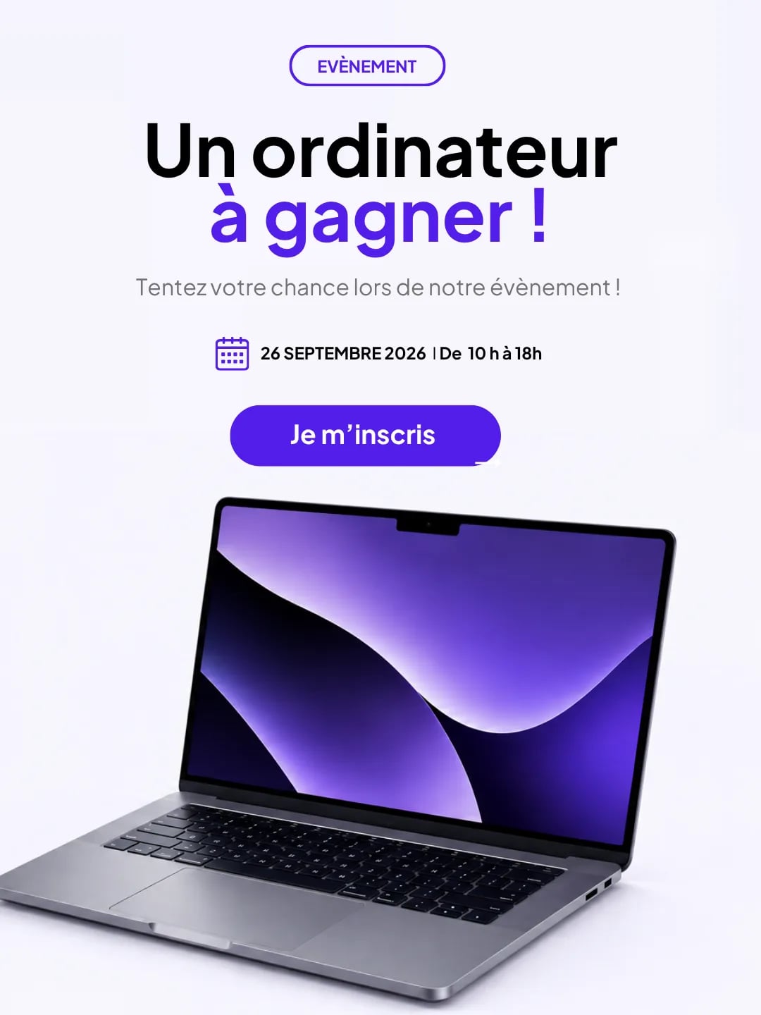 Évènement — Un ordinateur à gagner ! Tentez votre chance lors de notre évènement, le 26 septembre 2026 de 10h à 18h, M Studio, Cocody Ivoire Trade Center. Je m'inscris.