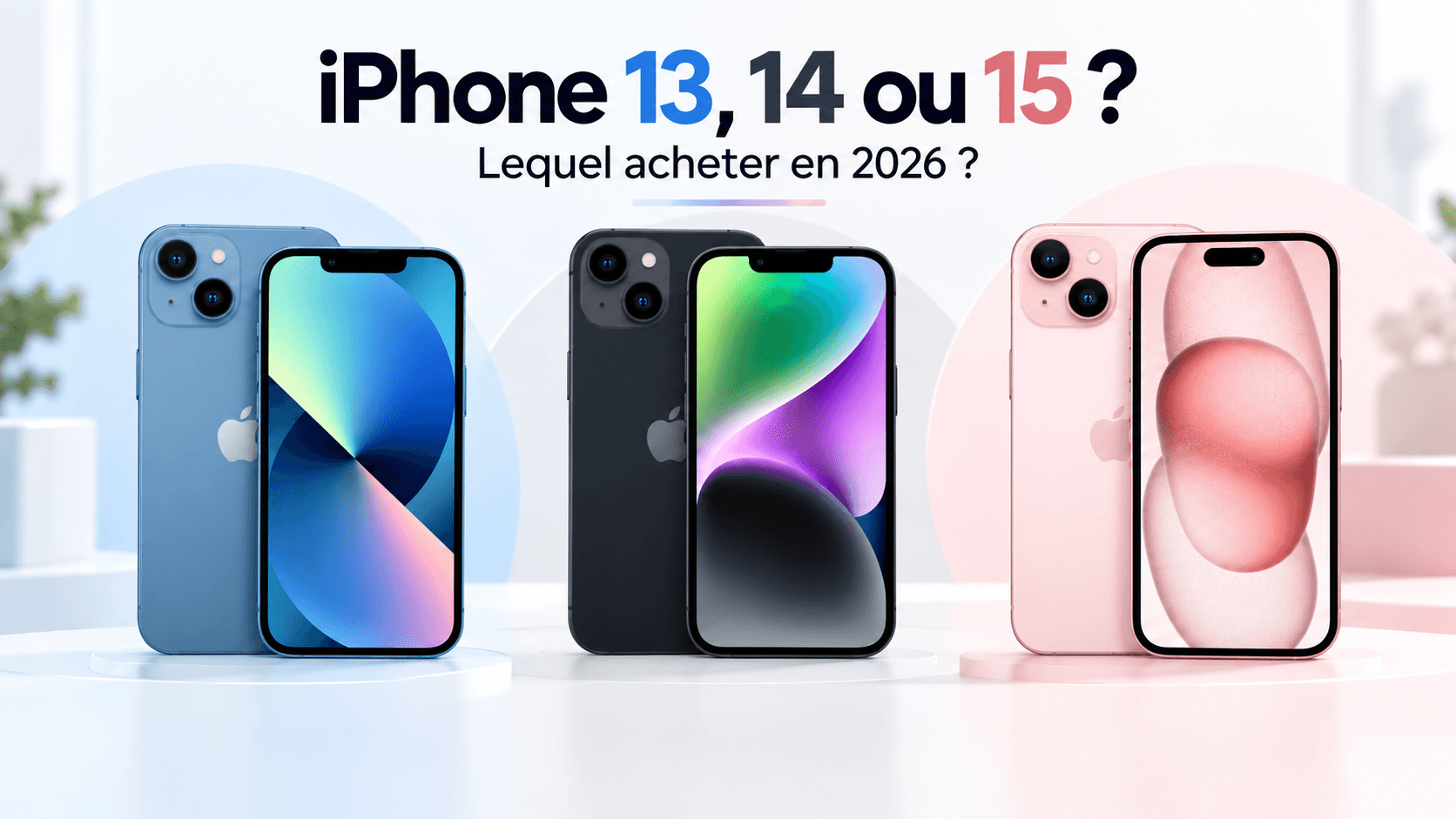 iPhone 13 vs iPhone 14 vs iPhone 15 : lequel acheter en 2026 ?