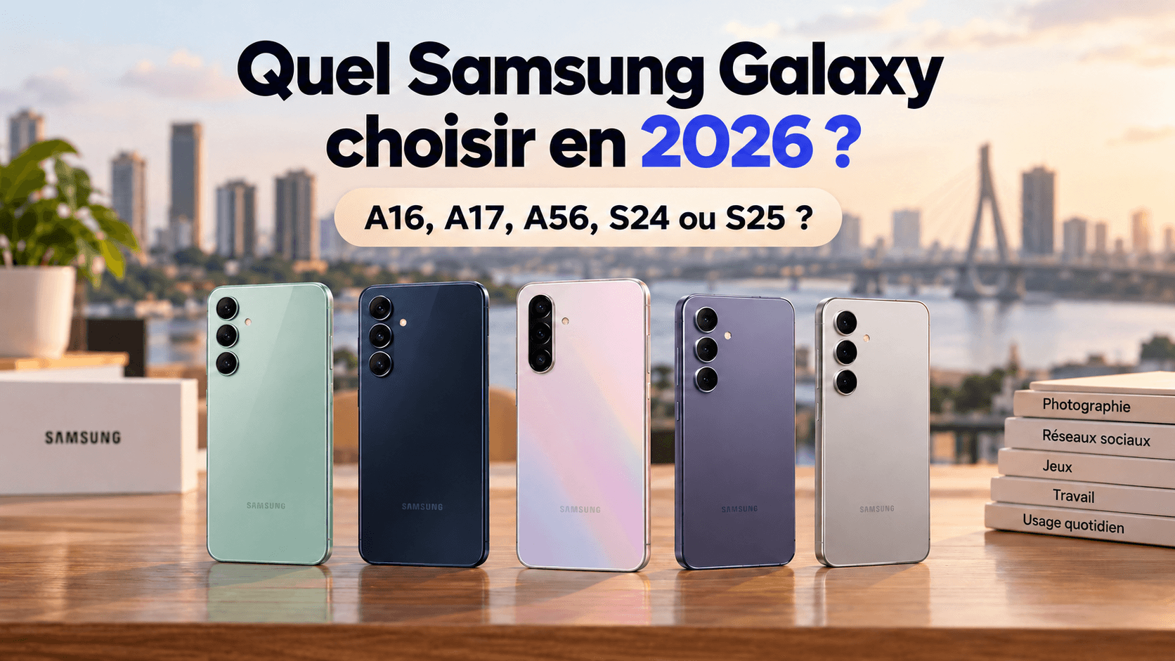 Quel Samsung Galaxy choisir en 2026 : A16, A17, A56, S24 ou S25 ?